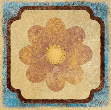 Epoca Decoro Cabochon R03T - Ocra, Matt, 6.9x6.9cm, 9.00mm, not-rectified
