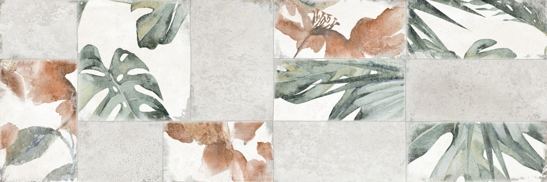 Roots Decoro Bluwall R8JD - Grey, Matt, 30x90cm, 10.00mm, Rectified