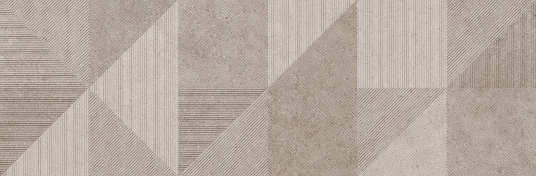 Richmond Decoro Geo RADH - Taupe, Matt, 33x100cm, 10.00mm, Rectified