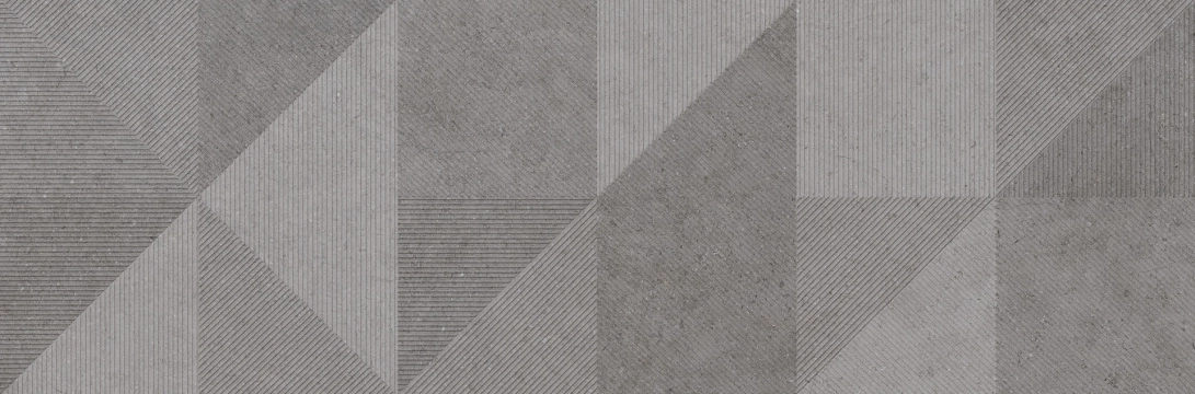 Richmond Decoro Geo RADG - Silver, Matt, 33x100cm, 10.00mm, Rectified