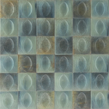 Gleeze Struttura Egg R8GU - Turchese, Glossy, 10x10cm, 12.50mm, not-rectified
