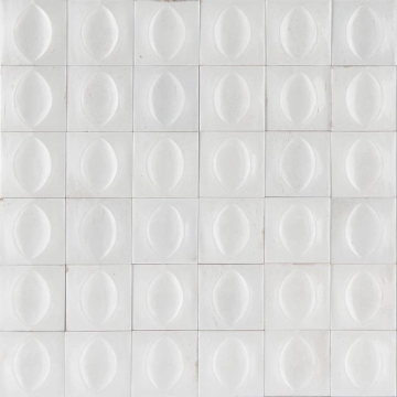 Gleeze Struttura Egg R8GS - Bianco, Glossy, 10x10cm, 12.50mm, not-rectified