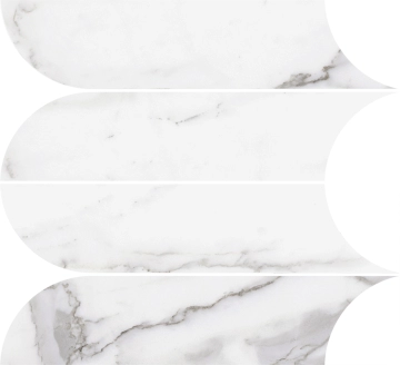 Incanto Mosaico R9CF - Statuario Venato, Glossy, 28.1x31cm, 10.00mm, not-rectified