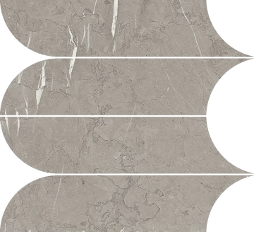 Incanto Mosaico RANR - Velvet Taupe, Glossy, 28.1x31cm, 10.00mm, not-rectified