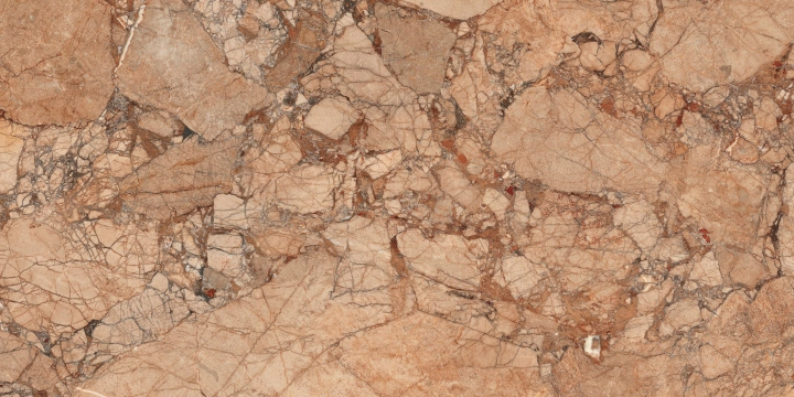 Incanto R8RZ - Breccia Pernice, Glossy, 60x120cm, 6.00mm, Rectified