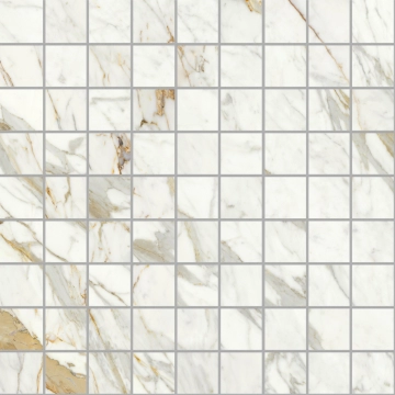 Incanto Mosaico R95S - Calacatta Michelangelo, Glossy, 30x30cm, 10.00mm, not-rectified