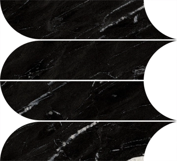 Incanto Mosaico R9CJ - Sky Black, Glossy, 28.1x31cm, 10.00mm, not-rectified