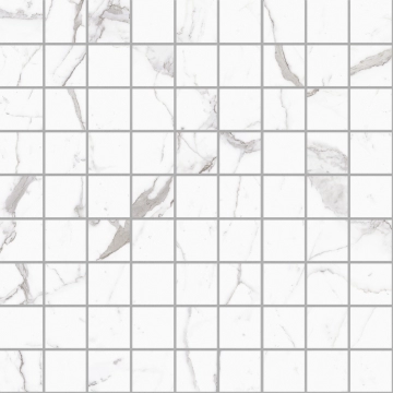 Incanto Mosaico R96M - Statuario Venato, Matt, 30x30cm, 10.00mm, not-rectified