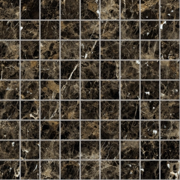 Incanto Mosaico R95Y - Emperador, Glossy, 30x30cm, 10.00mm, not-rectified