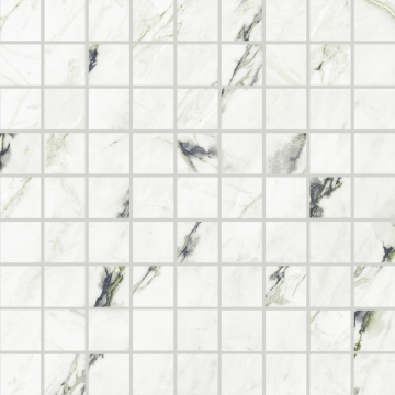 Incanto Mosaico RCL1 - Calacatta Green, Glossy, 30x30cm, 10.00mm, not-rectified