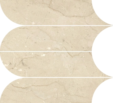 Incanto Mosaico RANQ - Beige Alicante, Glossy, 28.1x31cm, 10.00mm, not-rectified