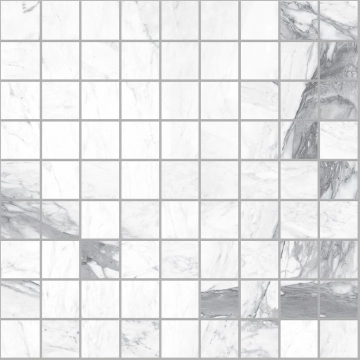 Incanto Mosaico R96N - Paonazzetto, Matt, 30x30cm, 10.00mm, not-rectified