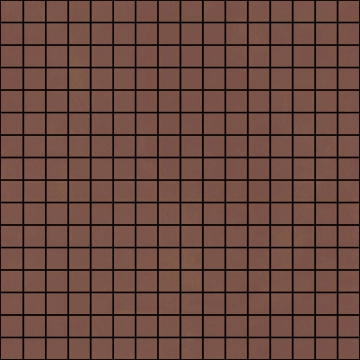 Resina Mosaico R7LT - Terracotta, Matt, 40x40cm, 6.00mm, not-rectified