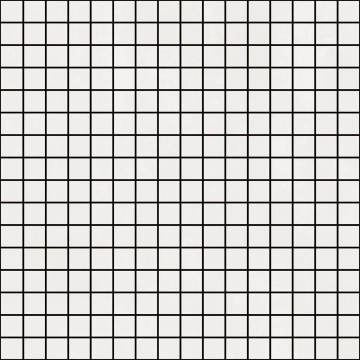 Resina Mosaico R7LW - Bianco, Matt, 40x40cm, 6.00mm, not-rectified