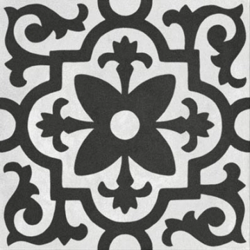 Contrasti Decoro Mix R7GZ - Antracite Mix, Matt, 20x20cm, 10.00mm, Not rectified
