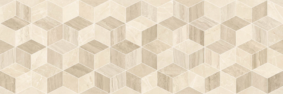 Imperiale Decoro R75G - Travertino, Glossy, 30x90cm, 10.00mm, Rectified