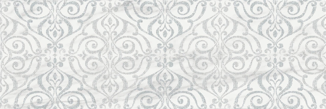 Imperiale Decoro Merletto R75T - Bianco, Glossy, 30x90cm, 10.00mm, Rectified
