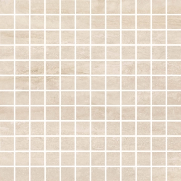 Imperiale Mosaico R75P - Travertino, Glossy, 30x30cm, 10.00mm, not-rectified