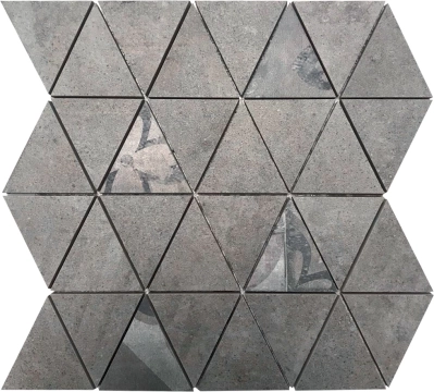 Gare Du Nord Mosaico Triangolo 303612 - Grey, Naturale, 30x34cm, 9.50mm, Rectified