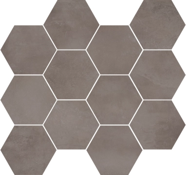 Basic Esagonetta 302907 - Fume, Naturale, 30x34cm, 9.50mm, Rectified