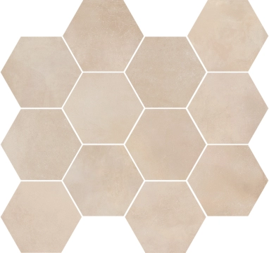 Basic Esagonetta 302904 - Beige, Naturale, 30x34cm, 9.50mm, Rectified