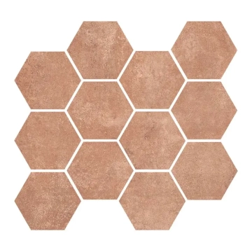 Terre Etrusche Mosaico Esagonetta 00BHE60 - Umbria, Naturale, 35x38cm, 9.00mm, not-rectified
