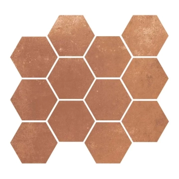 Terre Etrusche Mosaico Esagonetta 00BHE20 - Toscana, Naturale, 35x38cm, 9.00mm, not-rectified