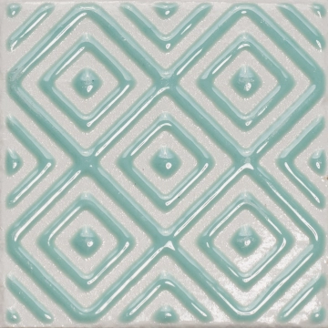 Clay Pattern 00G1D50 - Aqua, Naturale, 10x10cm, 9.00mm, not-rectified