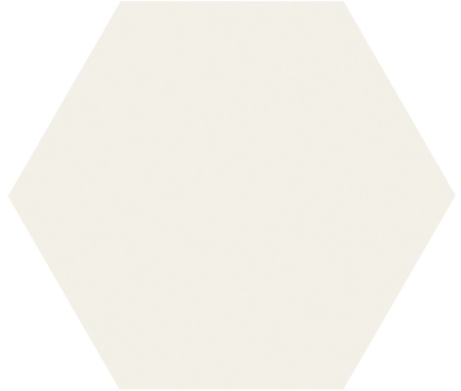 Stay Hexagon White, Matt, 9.06x10.24