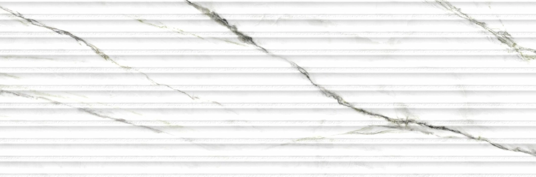 Matcha Decoro 37877 - Green, Shaped, 33.3x100cm, 13.50mm, Rectified
