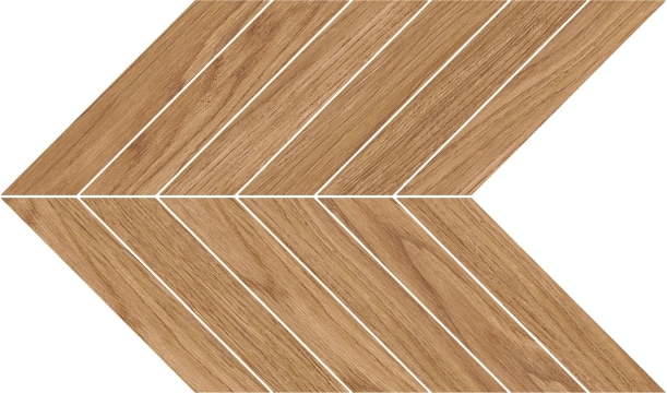 Nobile Mosaico Chevron A523015 - Cognac, Matt, 30x36cm, 9.50mm, Rectified