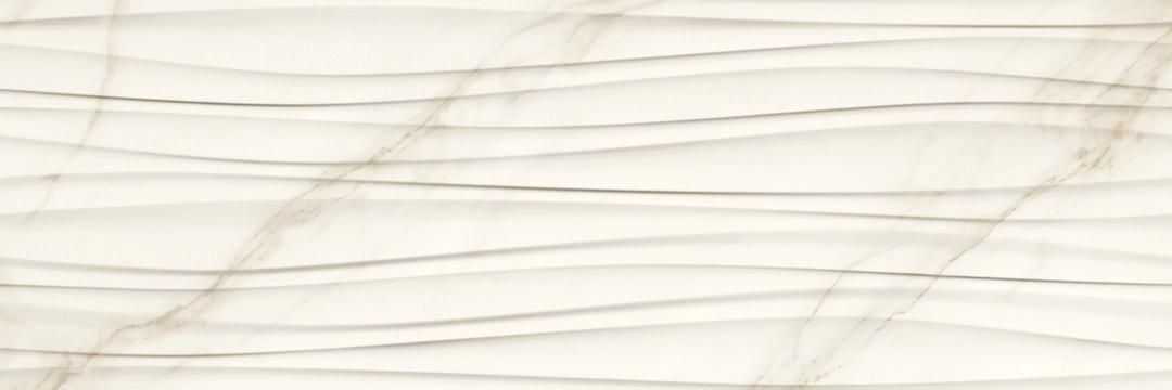 Posh Struttura 0422106 - Onda Avorio, Lux, 30x90cm, 10.00mm, Rectified