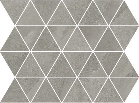 Horizon Mosaico Triangles A510037 - Grey, Matt, 30x35cm, 9.50mm, Rectified