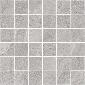 Horizon Mosaico A510081 - Silver, Matt, 30x30cm, 9.50mm, Rectified
