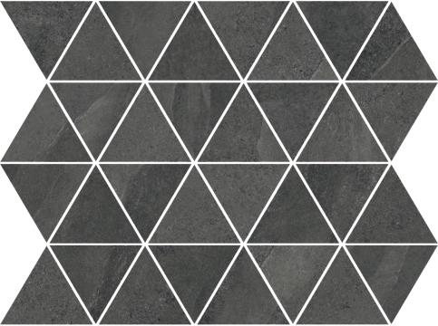 Horizon Mosaico Triangles A510038 - Graphite, Matt, 30x35cm, 9.50mm, Rectified