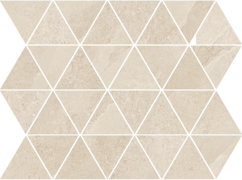 Horizon Mosaico Triangles A510039 - Sand, Matt, 30x35cm, 9.50mm, Rectified