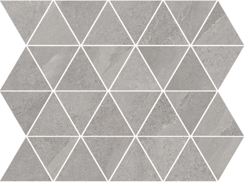 Horizon Mosaico Triangles A510083 - Silver, Matt, 30x35cm, 9.50mm, Rectified
