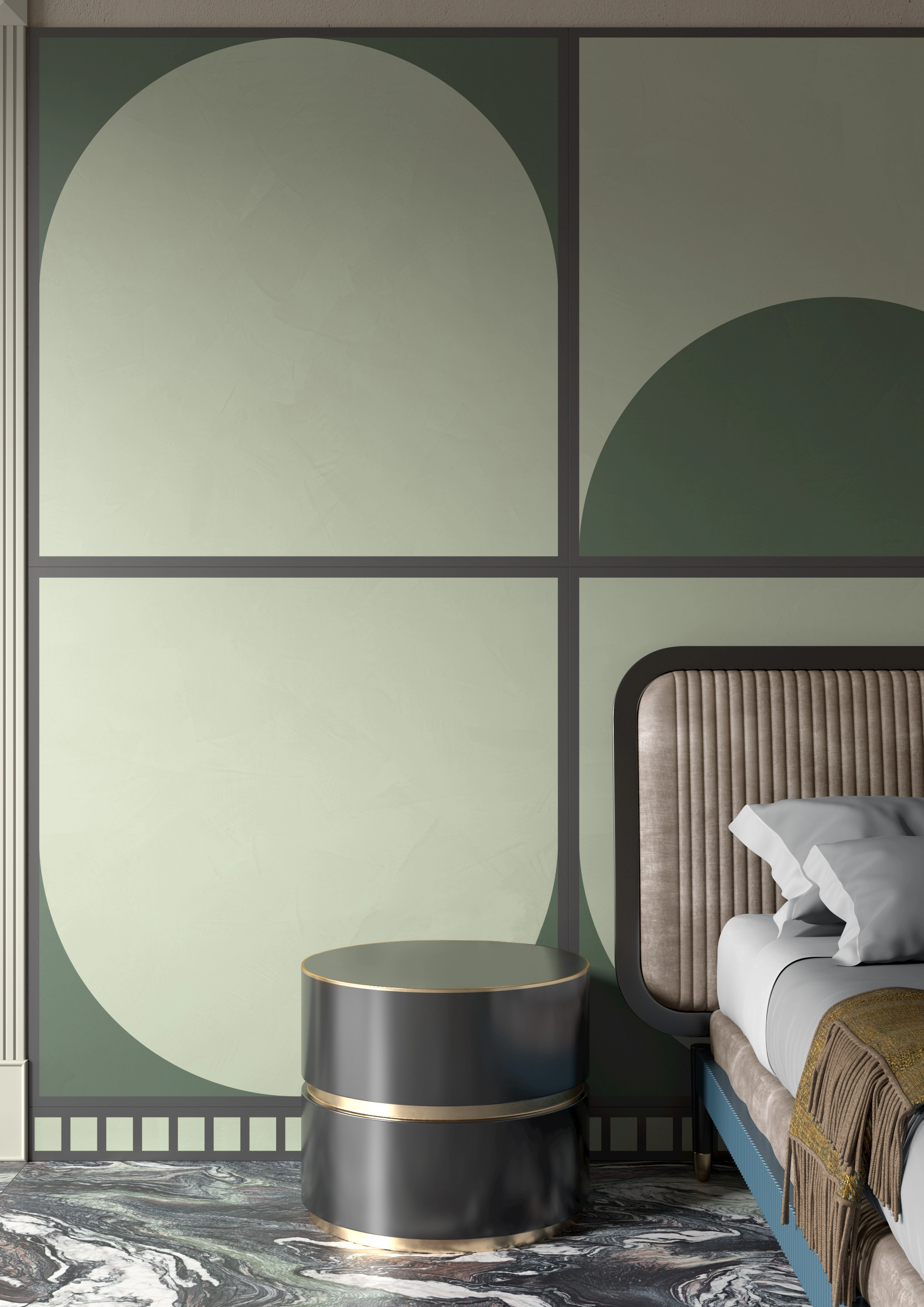 Cedit Policroma, Marble; Color