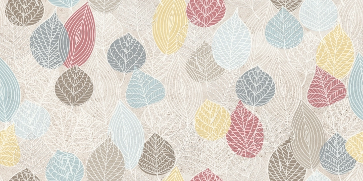 Urbanature Decoro PZ9UNL1 - Urban Leaves 1, Naturale, 50x100cm, 3.00mm, Rectified