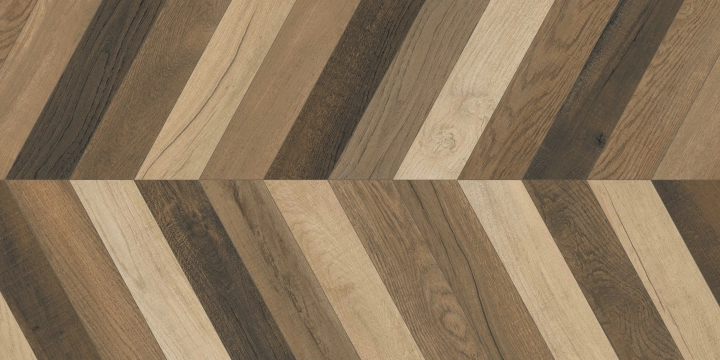Sajonia Chevron 54SJ67R - Wenguè, Matt, 45x90cm, 10.00mm, Rectified