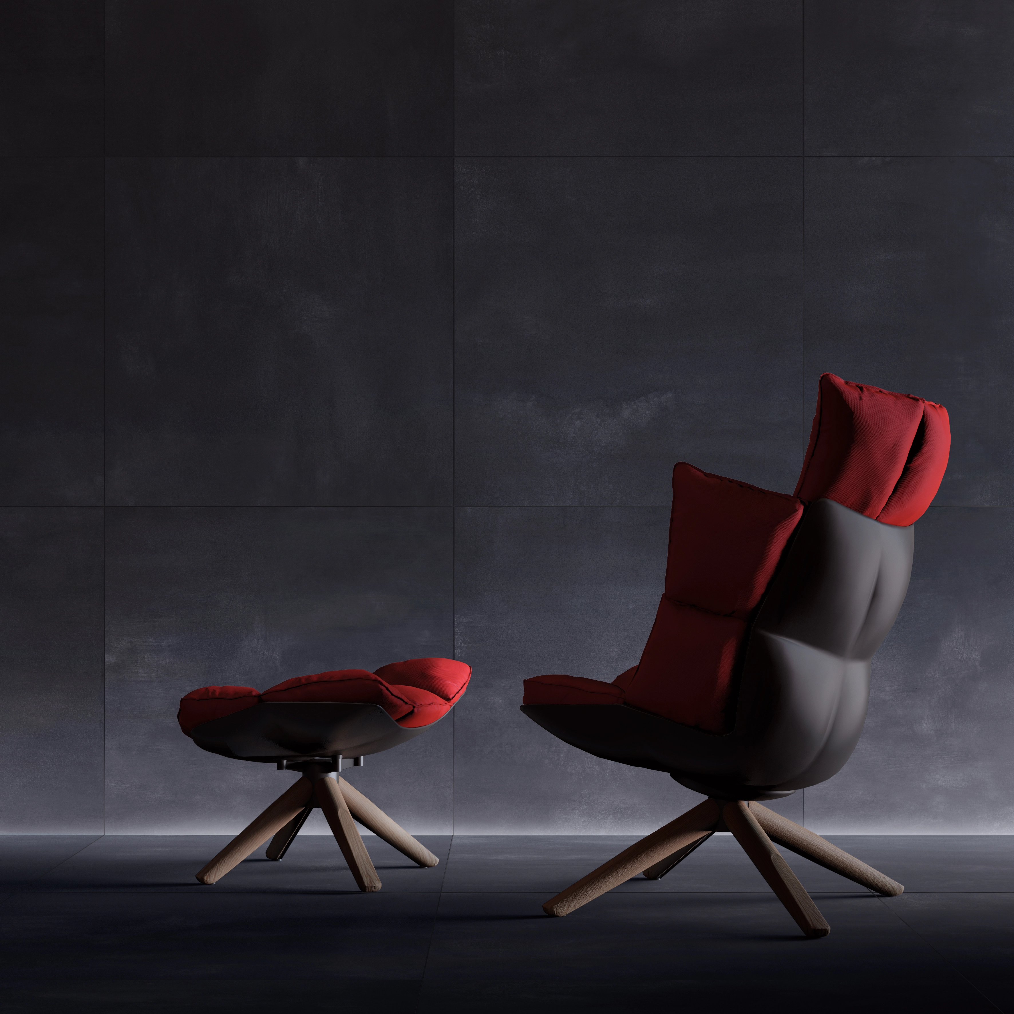 Casalgrande Padana Steeltech, Concrete; Metal
