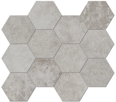 Heritage Hexagon Kaolin, Naturale, 11.81x13.39