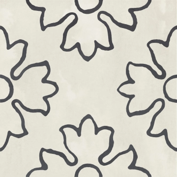 Boheme - Flower, Matt, 20x20cm, 9.00mm, not-rectified