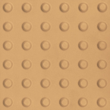 Podotactiles Stop E311 - Jaune, Matt, 30x30cm, 10.00mm, Not rectified