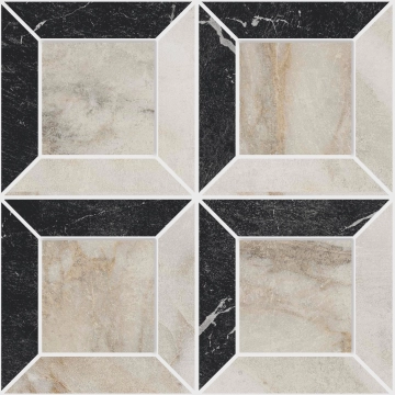 Livingstone Quadri Caldo Melange Gold Arabescato, Naturale, 26x26, Rectangular, 8.50, Not Rectified