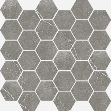 Livingstone Hexagon Grigio, Naturale, 29.5x29.5, Square, 9.50, Not Rectified