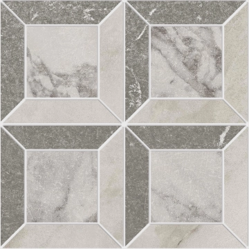 Livingstone Quadri Freddo Arabescato Grigio Bianco 1, Naturale, 26x26, Rectangular, 8.50, Not Rectified