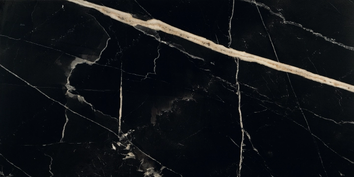 Sound Of Marbles M4367LR - Nero Fondo, Levigato, 30x60cm, 9.00mm, Rectified