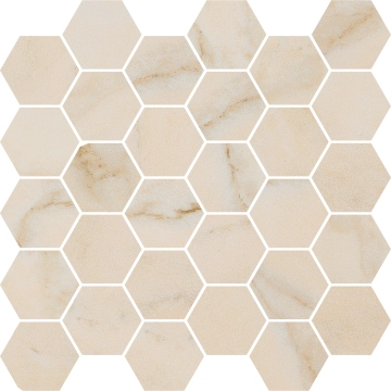 Sound Of Marbles Mosaico Esagoni M44MS1L - Rosa Cipria, Levigato, 30x30cm, 9.00mm, Rectified