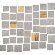 Sfrido Mosaico Minimaxi SF32MSR - Grigio-natural, Naturale, 29.5x33.5cm, 9.00mm, Rectified